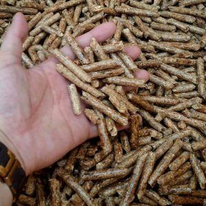 Home wood pellet packaged for export