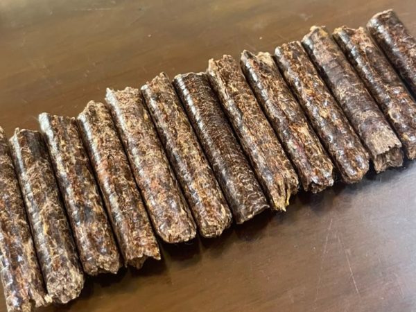 Home wood pellet packaged for export